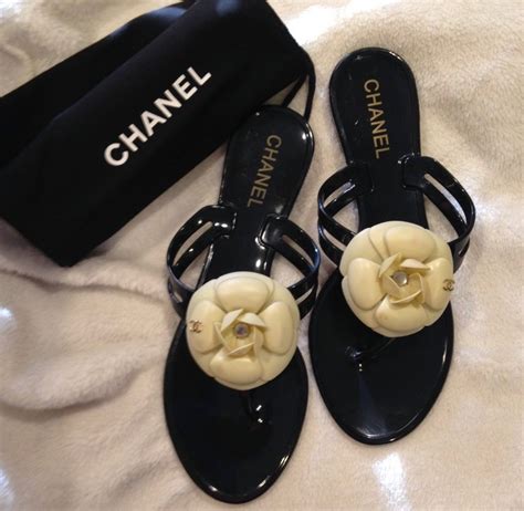 chanel camellia cosmetic bag|Chanel camellia flower flat sandals.